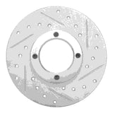 R1 Concepts 1963-1979 Austin Healey Sprite Front Right Drilled & Slotted Silver Brake Rotor by R1 Concepts 631-64000R