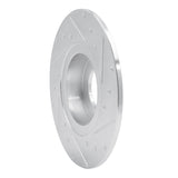 R1 Concepts 1962-1980 MG MGB Front Left Drilled & Slotted Silver Brake Rotor by R1 Concepts 631-64002L