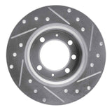 R1 Concepts 1969-1987 Saab 99/900 Rear Left/Front Left Drilled & Slotted Silver Brake Rotor by R1 Concepts 631-65000L
