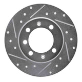 R1 Concepts 1969-1987 Saab 99/900 Rear Left/Front Left Drilled & Slotted Silver Brake Rotor by R1 Concepts 631-65000L