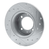 R1 Concepts 1969-1987 Saab 99/900 Rear Left/Front Left Drilled & Slotted Silver Brake Rotor by R1 Concepts 631-65000L