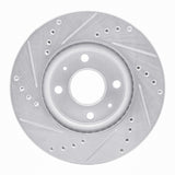 R1 Concepts 1969-1987 Saab 99/900 Rear Right/Front Right Drilled & Slotted Silver Brake Rotor