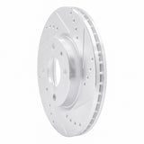 R1 Concepts 1969-1987 Saab 99/900 Rear Right/Front Right Drilled & Slotted Silver Brake Rotor