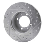 R1 Concepts 1981-1987 Saab 900 Front Left Drilled & Slotted Silver Brake Rotor by R1 Concepts 631-65001L