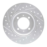 R1 Concepts 1981-1987 Saab 900 Front Right Drilled & Slotted Silver Brake Rotor by R1 Concepts 631-65001R