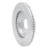 R1 Concepts 1987-1993 Saab 900/9000 Front Left Drilled & Slotted Silver Brake Rotor by R1 Concepts 631-65005L