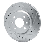 R1 Concepts 1987-1993 Saab 9000/900 Front Right Drilled & Slotted Silver Brake Rotor by R1 Concepts 631-65005R