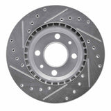 R1 Concepts 1987-1993 Saab 9000/900 Front Right Drilled & Slotted Silver Brake Rotor by R1 Concepts 631-65005R