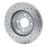 R1 Concepts 1987-1993 Saab 9000/900 Front Right Drilled & Slotted Silver Brake Rotor by R1 Concepts 631-65005R