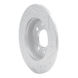 R1 Concepts 1986-1998 Saab 9000/900 Rear Left Drilled & Slotted Silver Brake Rotor by R1 Concepts 631-65006L