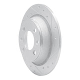 R1 Concepts 1986-1998 Saab 9000/900 Rear Right Drilled & Slotted Silver Brake Rotor by R1 Concepts 631-65006R