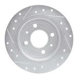 R1 Concepts 1986-1998 Saab 9000/900 Rear Right Drilled & Slotted Silver Brake Rotor by R1 Concepts 631-65006R
