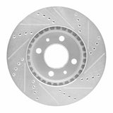 R1 Concepts 1988-1998 Saab 9000 Front Left Drilled & Slotted Silver Brake Rotor by R1 Concepts 631-65007L