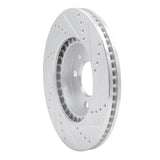 R1 Concepts 1988-1998 Saab 9000 Front Left Drilled & Slotted Silver Brake Rotor by R1 Concepts 631-65007L
