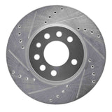 R1 Concepts 1994-1996 Saab 900 Front Left Drilled & Slotted Silver Brake Rotor by R1 Concepts 631-65008L