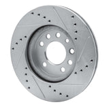 R1 Concepts 1994-1996 Saab 900 Front Left Drilled & Slotted Silver Brake Rotor by R1 Concepts 631-65008L