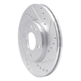 R1 Concepts 1994-1996 Saab 900 Front Right Drilled & Slotted Silver Brake Rotor by R1 Concepts 631-65008R