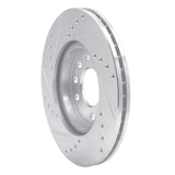 R1 Concepts 1994-1996 Saab 900 Front Right Drilled & Slotted Silver Brake Rotor by R1 Concepts 631-65008R