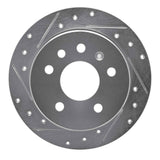 R1 Concepts 1994-1996 Saab 900 Rear Left Drilled & Slotted Silver Brake Rotor by R1 Concepts 631-65009L