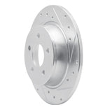 R1 Concepts 1994-1996 Saab 900 Rear Right Drilled & Slotted Silver Brake Rotor by R1 Concepts 631-65009R