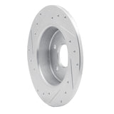 R1 Concepts 1994-1996 Saab 900 Rear Right Drilled & Slotted Silver Brake Rotor by R1 Concepts 631-65009R