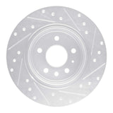 R1 Concepts 1997-2008 Chevrolet/Opel Astra (Mexico) Rear Left Drilled & Slotted Silver Brake Rotor by R1 Concepts 631-65010L