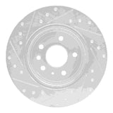 R1 Concepts 1997-2008 Chevrolet/Opel Astra (Mexico) Rear Right Drilled & Slotted Silver Brake Rotor by R1 Concepts 631-65010R