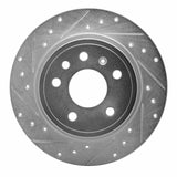R1 Concepts 1999-2010 Saab 9-5 Rear Left Drilled & Slotted Silver Brake Rotor by R1 Concepts 631-65012L