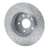 R1 Concepts 1999-2010 Saab 9-5 Rear Left Drilled & Slotted Silver Brake Rotor by R1 Concepts 631-65012L