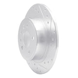 R1 Concepts 1999-2010 Saab 9-5 Rear Right Drilled & Slotted Silver Brake Rotor by R1 Concepts 631-65012R