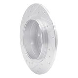 R1 Concepts 1999-2010 Saab 9-5 Rear Right Drilled & Slotted Silver Brake Rotor by R1 Concepts 631-65012R