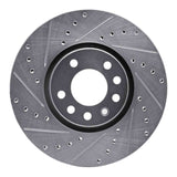 R1 Concepts 1999-2010 Chevrolet/Opel Astra (Mexico) Front Left Drilled & Slotted Silver Brake Rotor by R1 Concepts 631-65013L