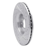 R1 Concepts 1999-2010 Chevrolet/Opel Astra (Mexico) Front Left Drilled & Slotted Silver Brake Rotor by R1 Concepts 631-65013L