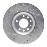 R1 Concepts 1999-2010 Chevrolet/Opel Astra (Mexico) Front Right Drilled & Slotted Silver Brake Rotor by R1 Concepts 631-65013R