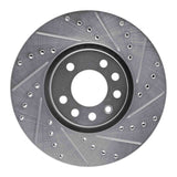 R1 Concepts 1999-2010 Chevrolet/Opel Astra (Mexico) Front Right Drilled & Slotted Silver Brake Rotor by R1 Concepts 631-65013R