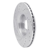 R1 Concepts 1999-2010 Chevrolet/Opel Astra (Mexico) Front Right Drilled & Slotted Silver Brake Rotor by R1 Concepts 631-65013R