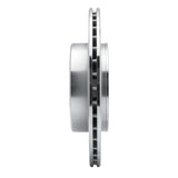 Dynamic Friction 2002-2010 Saab 9-5 Rear Left Drilled & Slotted Silver Brake Rotor by Dynamic Friction Company 631-65014L