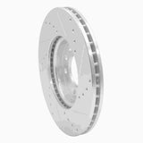 Dynamic Friction 2003-2011 Cadillac BLS (Mexico) Front Left Drilled & Slotted Silver Brake Rotor by Dynamic Friction Company 631-65015L