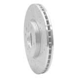 Dynamic Friction 2003-2011 Cadillac BLS (Mexico) Front Right Drilled & Slotted Silver Brake Rotor by Dynamic Friction Company 631-65015R