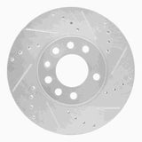 Dynamic Friction 2003-2011 Cadillac BLS (Mexico) Front Right Drilled & Slotted Silver Brake Rotor by Dynamic Friction Company 631-65015R