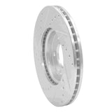 Dynamic Friction 2003-2011 Cadillac BLS (Mexico) Front Right Drilled & Slotted Silver Brake Rotor by Dynamic Friction Company 631-65015R