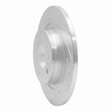 Dynamic Friction 2003-2011 Cadillac BLS (Mexico) Rear Left Drilled & Slotted Silver Brake Rotor by Dynamic Friction Company 631-65017L