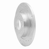 Dynamic Friction 2003-2011 Cadillac BLS (Mexico) Rear Right Drilled & Slotted Silver Brake Rotor by Dynamic Friction Company 631-65017R