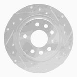 Dynamic Friction 2003-2011 Cadillac BLS (Mexico) Rear Right Drilled & Slotted Silver Brake Rotor by Dynamic Friction Company 631-65017R