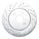 Dynamic Friction 2010-2025 Buick LaCrosse Rear Left Drilled & Slotted Silver Brake Rotor by Dynamic Friction Company 631-65024L