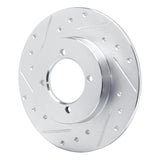 R1 Concepts 1975-1982 Nissan 210 Front Left Drilled & Slotted Silver Brake Rotor by R1 Concepts 631-67002L
