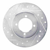 R1 Concepts 1975-1982 Nissan 210 Front Left Drilled & Slotted Silver Brake Rotor by R1 Concepts 631-67002L