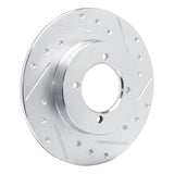 R1 Concepts 1975-1982 Nissan 610 Front Right Drilled & Slotted Silver Brake Rotor by R1 Concepts 631-67002R