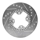 R1 Concepts 1979-1983 Nissan 280ZX Front Left Drilled & Slotted Silver Brake Rotor by R1 Concepts 631-67005L
