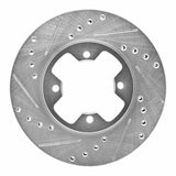 R1 Concepts 1979-1983 Nissan 280ZX Front Left Drilled & Slotted Silver Brake Rotor by R1 Concepts 631-67005L